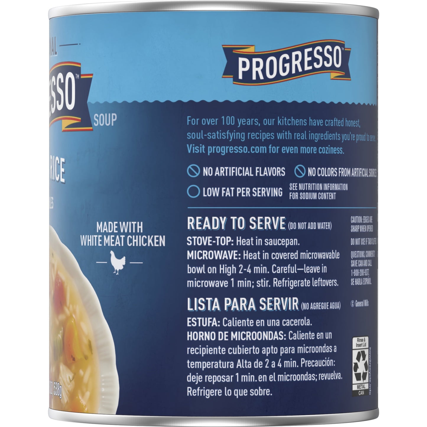 Progresso Traditional, Chicken Rice with Vegetables Canned Soup, 19 oz.