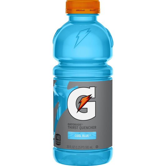Gatorade Thirst Quencher Cool Blue Bottled Drink, 20oz, 8 Pack Bottles