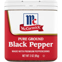 McCormick Black Pepper - Pure Ground, 3 oz Pepper & Peppercorns