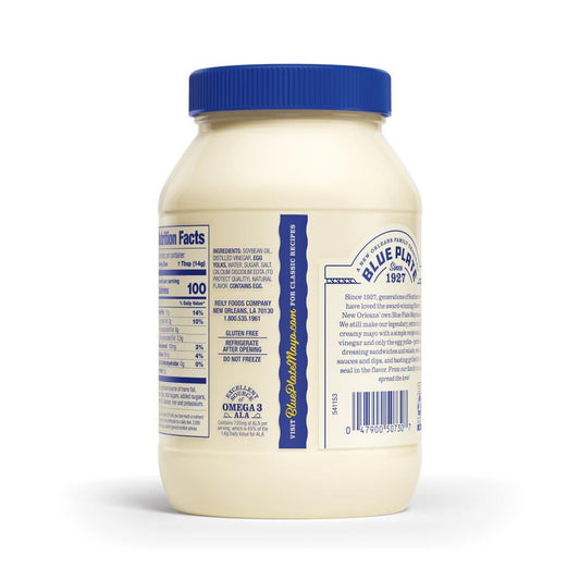 Blue Plate Real Mayonnaise, 30 fl oz Plastic Jar