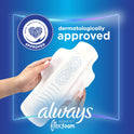 Always Infinity Feminine Pads with wings, Size 4, Overnight Absorbency, Unscented, 26 Count