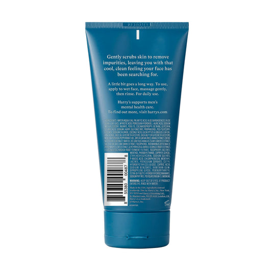 Harry's Men's Exfoliating Face Wash with Peppermint and Eucalyptus, 5.1 fl oz