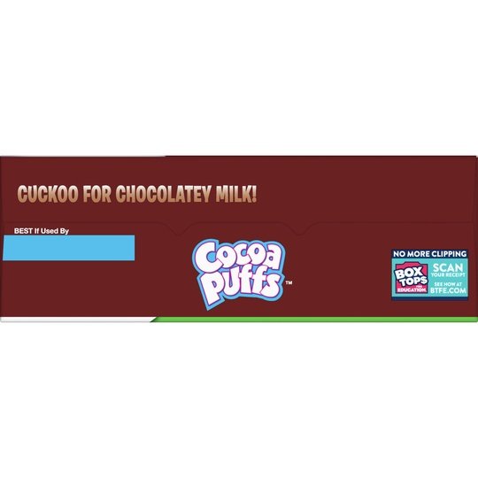Cocoa Puffs, Chocolate Breakfast Cereal with Whole Grains Brand, Mega Size, 28.5 oz