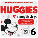 Huggies Snug & Dry Baby Diapers, Size 6, 124 Ct