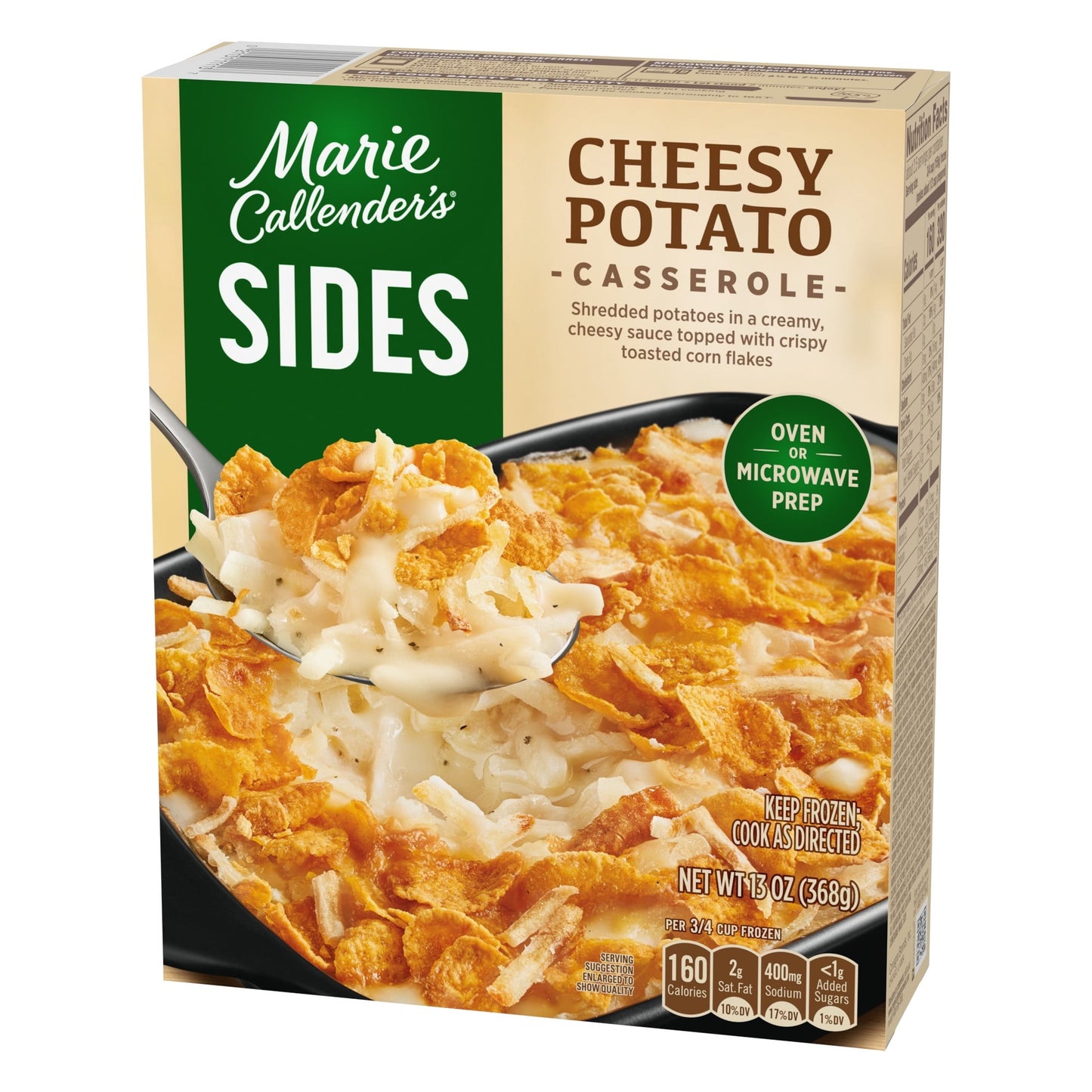 Marie Callender's Sides, Cheesy Potato Casserole, Frozen Food, 13 oz (Frozen)