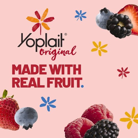 Yoplait Original Mixed Berry Low Fat Yogurt, 6 OZ Yogurt Cup