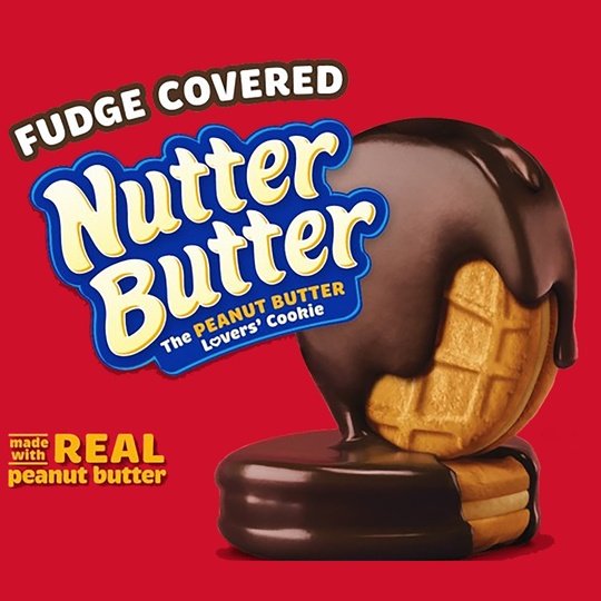 Nutter Butter Fudge Covered Peanut Butter Sandwich Cookies, 7.9 oz