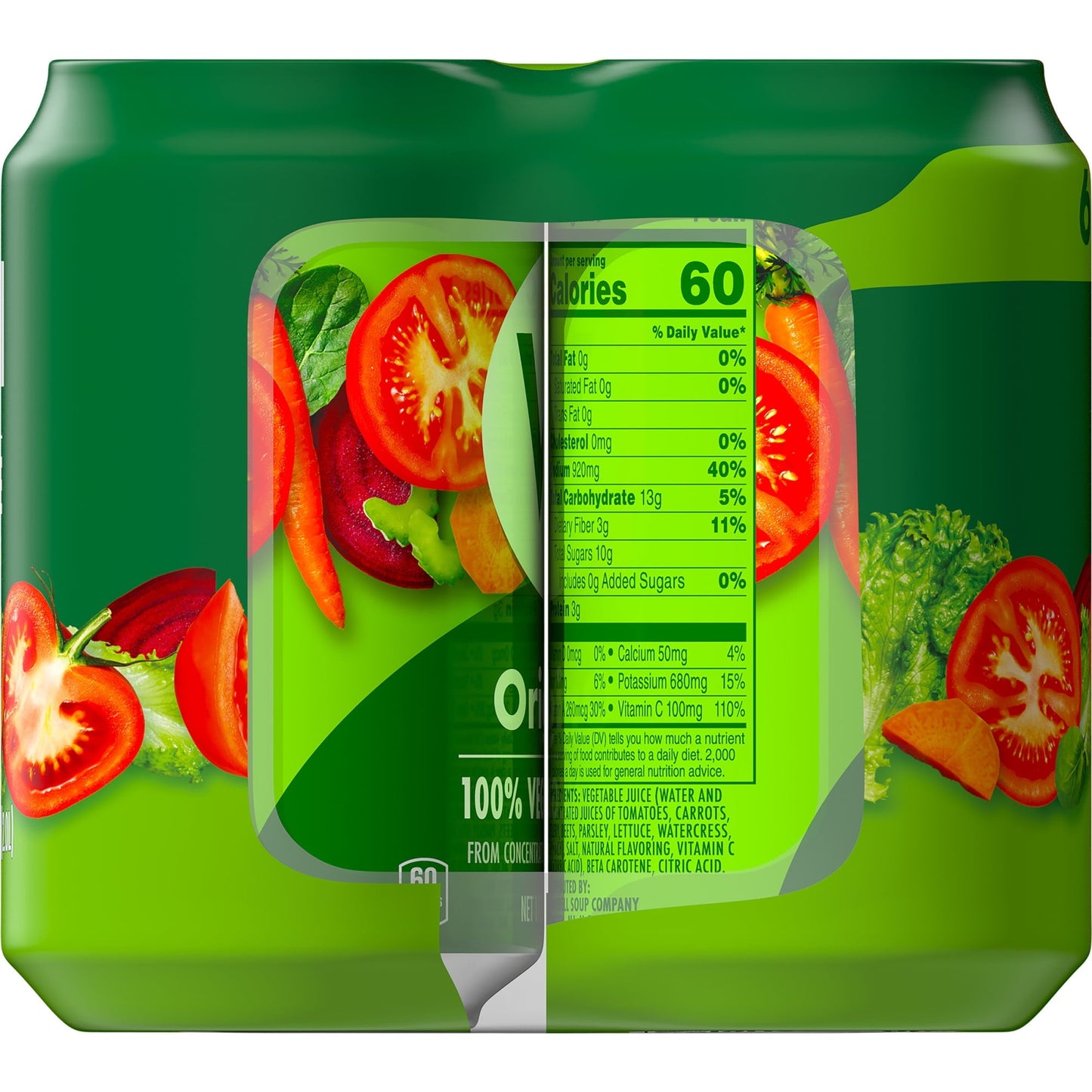 V8 Original 100% Vegetable Juice, 11.5 fl oz Can (Pack of 6)