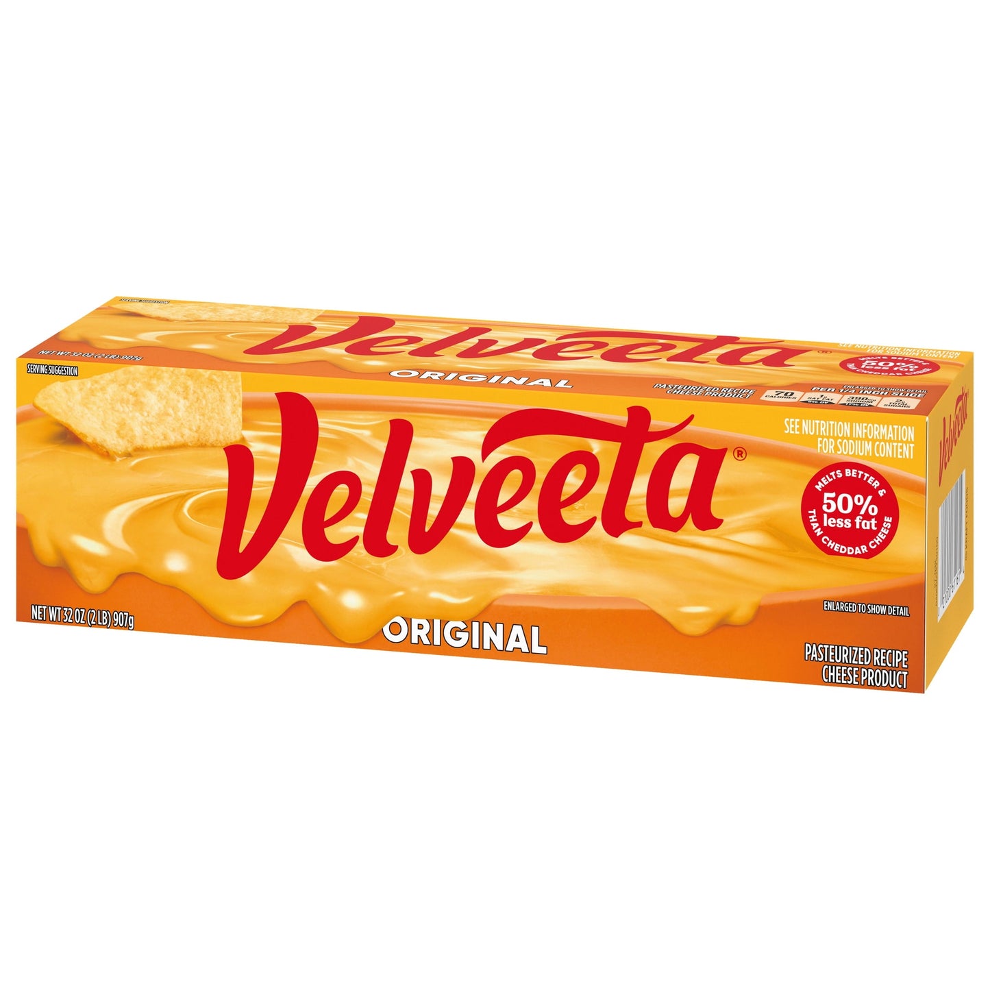 Velveeta Original Melting Cheese Dip & Sauce (Classic Size), 32 oz Block