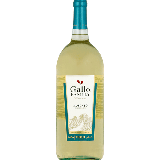 Gallo Family Moscato White Wine, California,  1.5L Glass Bottle