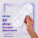 Always Xtra Protection 3-in-1 Daily Liners for Women, Extra Long Length with Leakguard, 32 CT