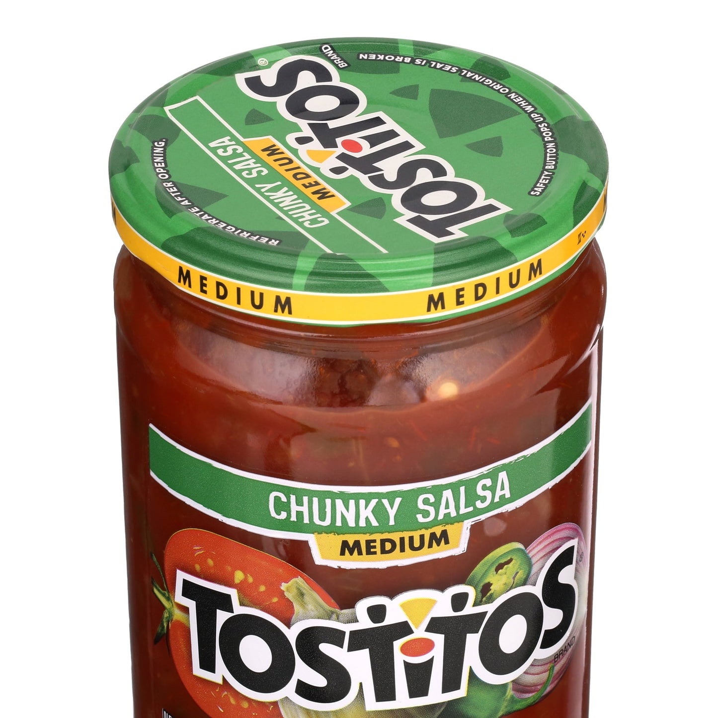 Tostitos Salsa, Chunky Medium Salsa, 24 oz Jar