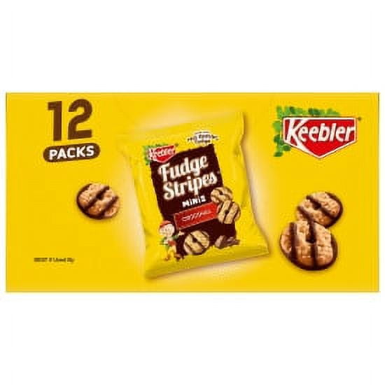 Keebler Mini Fudge Stripe Cookies 12 Count Snack Packs