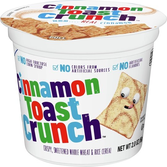 Cinnamon Toast Crunch Breakfast Cereal Cup, 2 oz Cup