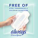 Always Pure Cotton Feminine Pads With Wings, Size 2, Heavy Absorbency, 34 CT