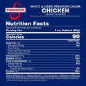 Swanson White and Dark Premium Chunk Canned Chicken Breast in Water, Fully Cooked Chicken, 9.75 oz Can