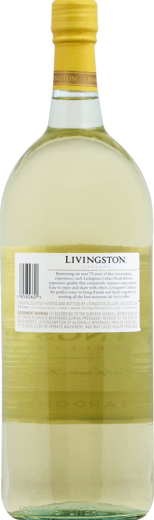 Livingston Cellars Chardonnay White Wine, California, 1.5 L Glass Bottle