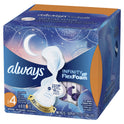 Always Infinity Size 4 Overnight Pads with Wings, Unscented, 14 Count