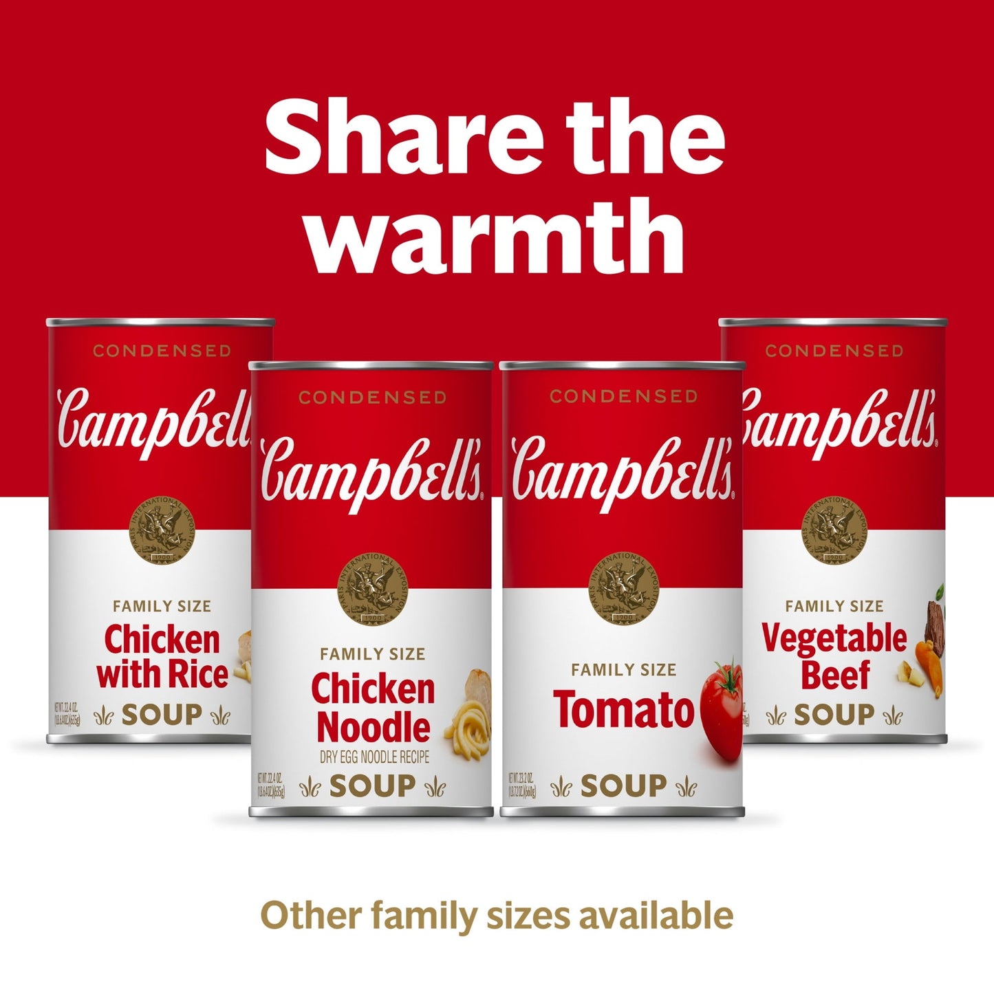 Campbell’s Condensed Chicken with Rice Soup, Family Size, 22.4 Ounce Can