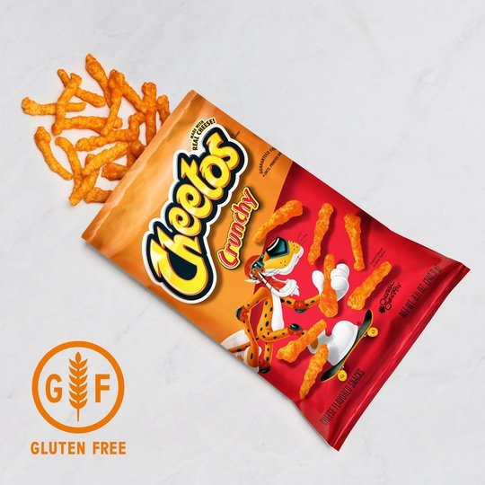 Cheetos Crunchy Cheese Flavored Snack Chips, 3.25 oz Bag