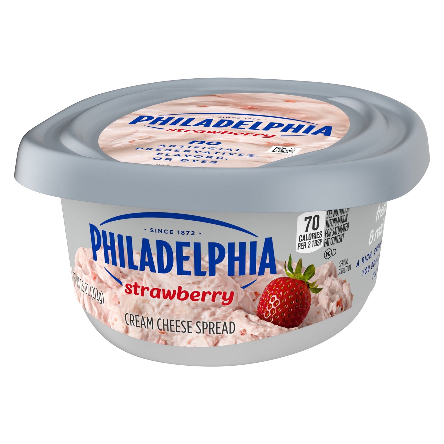 Philadelphia Strawberry Cream Cheese Spread, 7.5 oz Tub