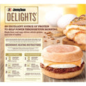 Jimmy Dean Delights Turkey Sausage, Egg White & Cheese English Muffin Sandwiches, 20.4 oz, 4 Ct (Frozen)