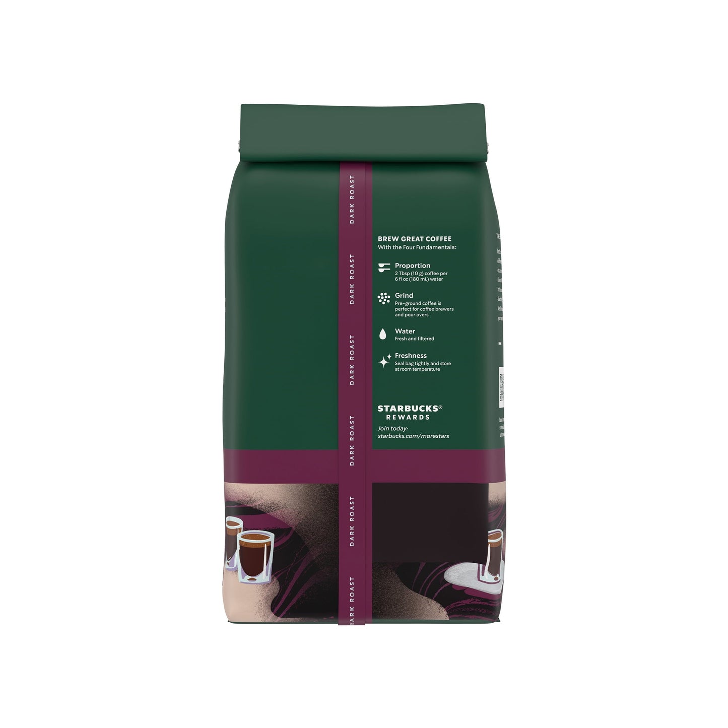 Starbucks Arabica Beans Espresso Roast, Dark Roast, Ground Coffee, 28 oz