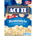 Act II Homestyle Microwave Popcorn, 2.75 oz. 12-Count
