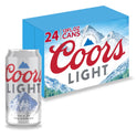 Coors Light Lager Beer, 24 Pack, 12 fl oz Cans, 4.2% ABV