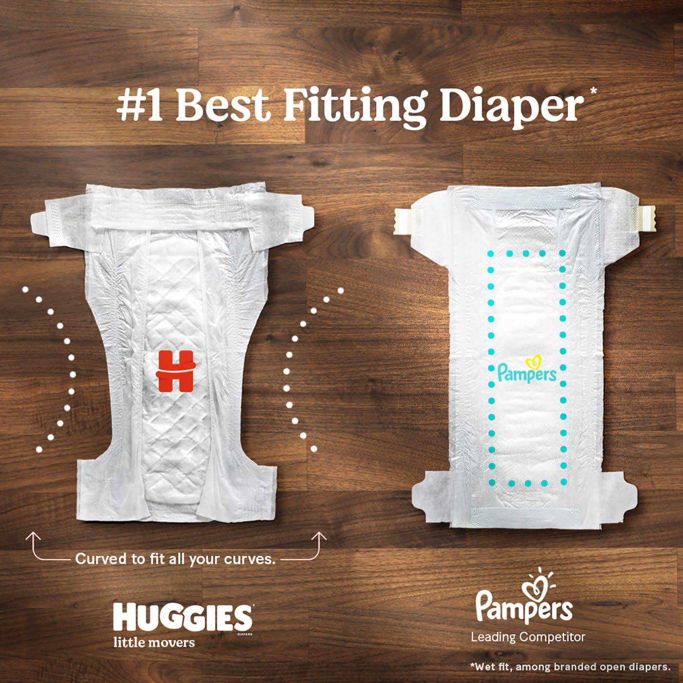 Huggies Little Movers Baby Diapers, Size 4, 22 Ct