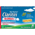 Claritin RediTabs 24 Hour Non-Drowsy Allergy Medicine, Loratadine Antihistamine Tablets, 30 Ct