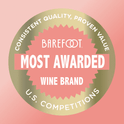 Barefoot Fruitscato California Peach Rose Wine, 750ml Glass Bottle