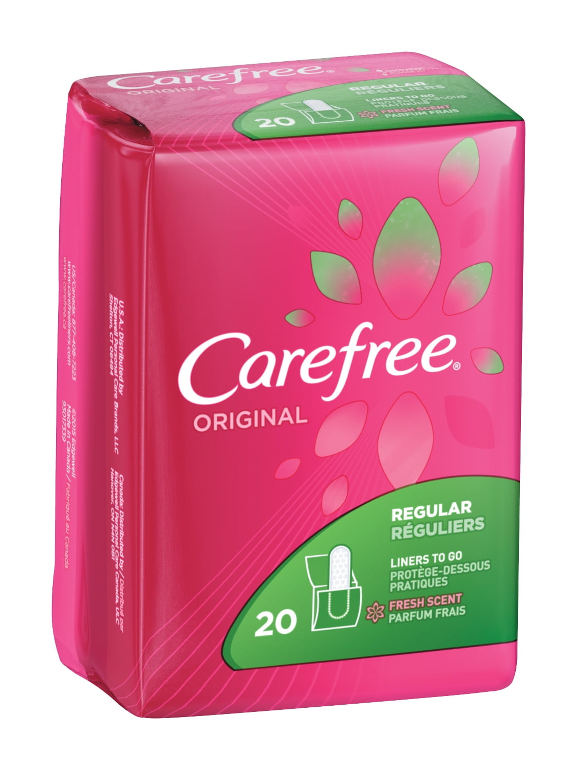 Carefree Original Regular Pantiliners To Go, Fresh Scent, 20 Ct