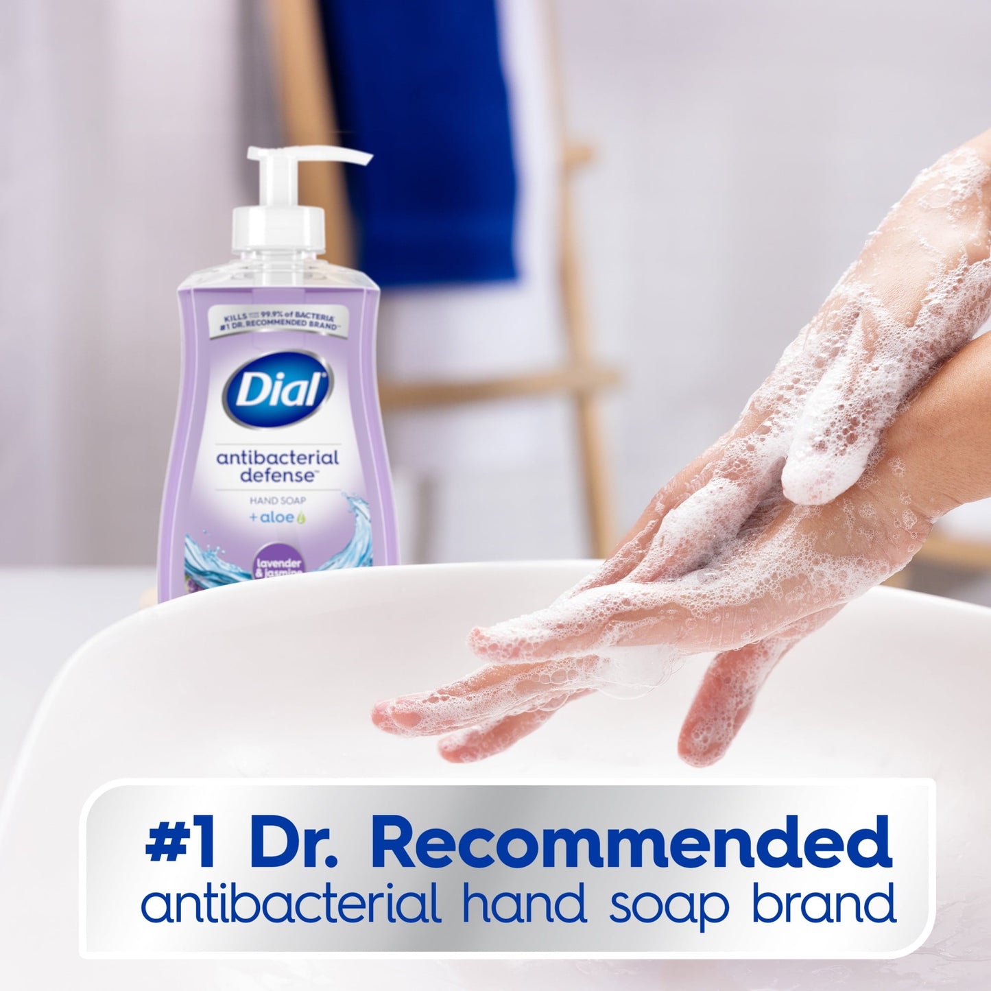 Dial Antibacterial Liquid Hand Soap, Lavender & Jasmine Scent, 11 fl oz