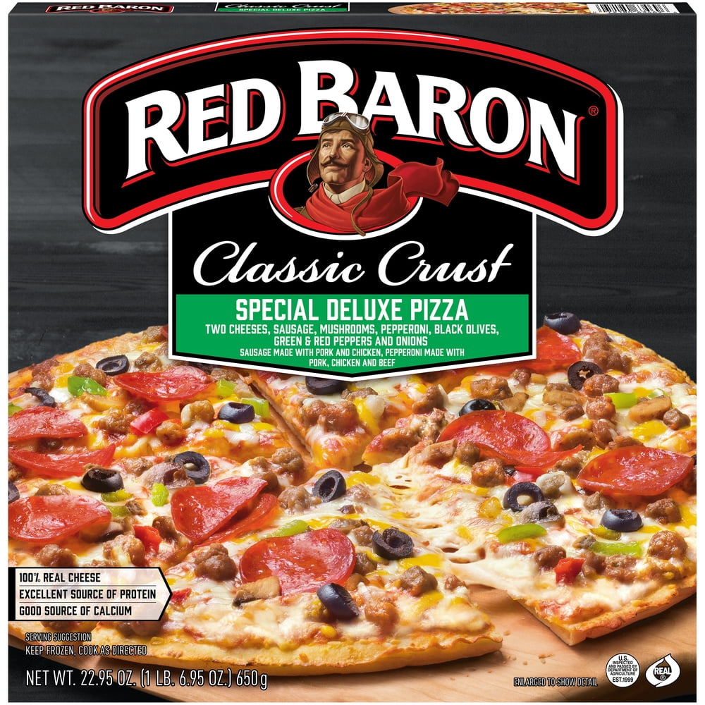 Red Baron Rising Crust Deluxe Frozen Pizza 22.95 oz