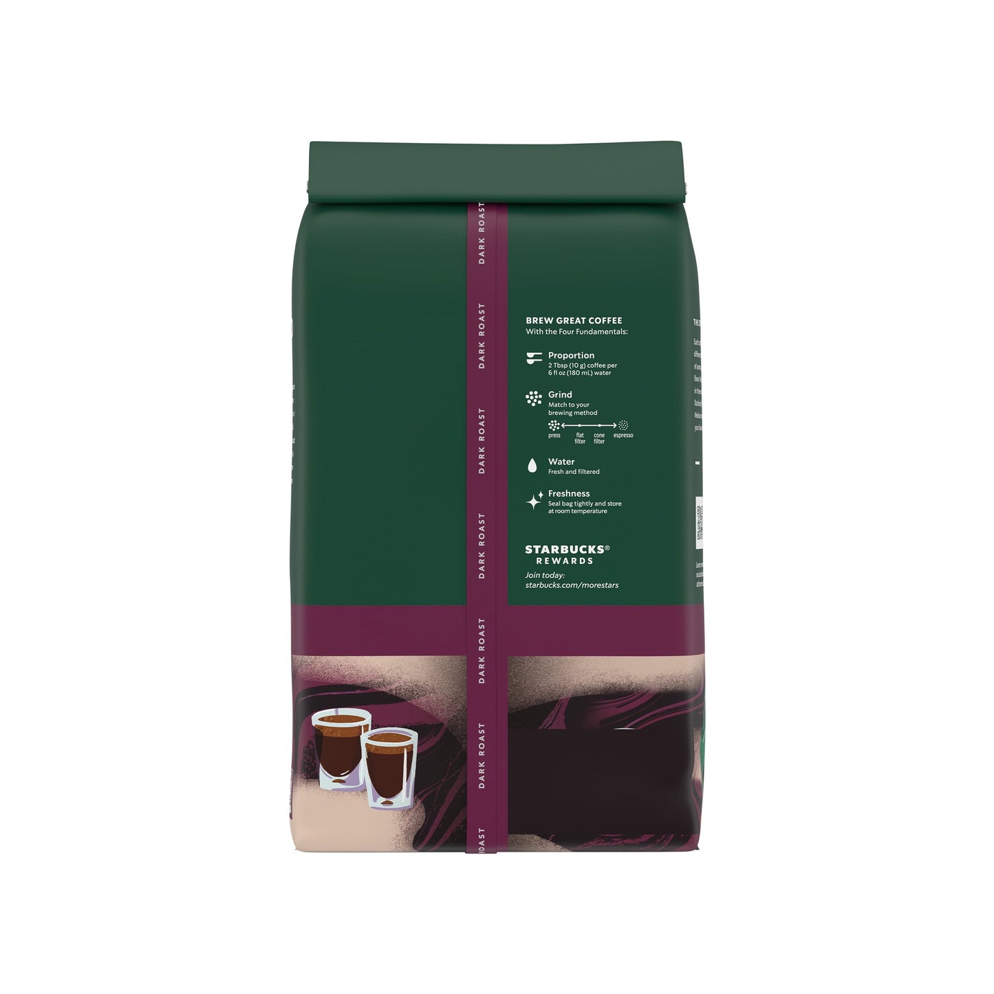 Starbucks Arabica Beans Espresso Roast, Dark Roast, Whole Bean Coffee, 18 oz