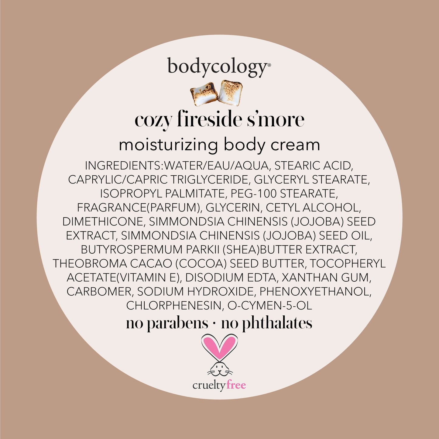 Bodycology Cozy Fireside S'more Body Cream, 8 oz.