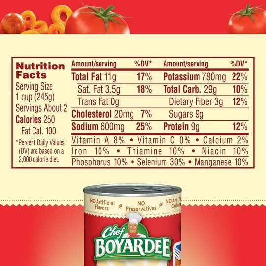 Chef Boyardee Mini Spaghetti Rings and Meatballs, 15 oz