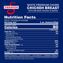 (2 Pack) Swanson White Premium Chunk Canned Chicken Breast in Water, Fully Cooked Chicken, 12.5 oz Can