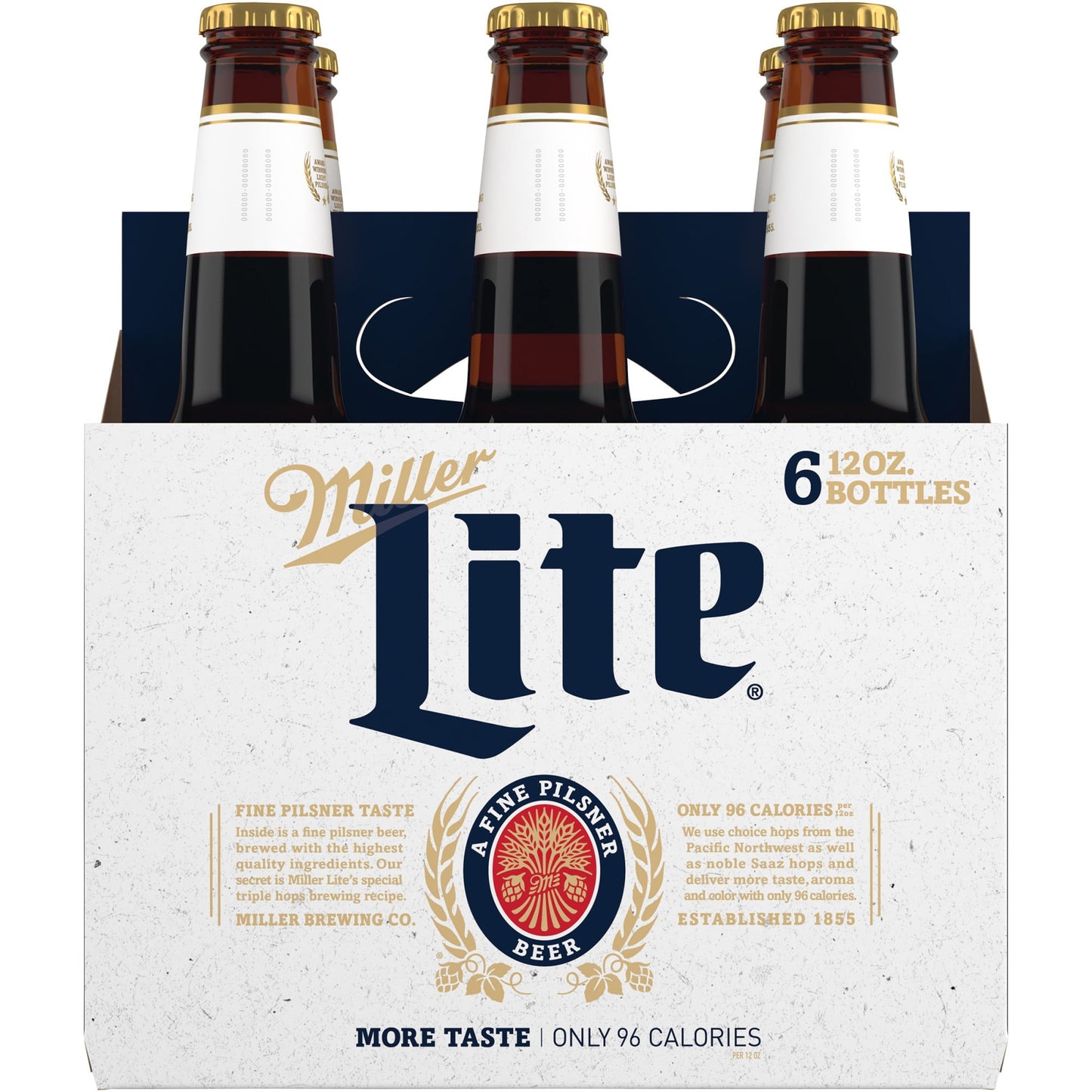 Miller Lite Lager Beer, 6 Pack, 12 fl oz Bottles, 4.2% ABV