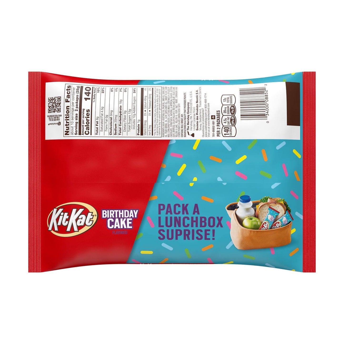 Kit Kat® Birthday Cake Flavored Wafer Snack Size Candy, Bag 10.29 oz