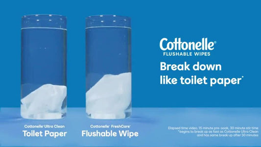 Cottonelle Ultra Fresh Flushable Wipes, 2 Flip-Top Packs, 42 Wipes per Pack (84 Total)