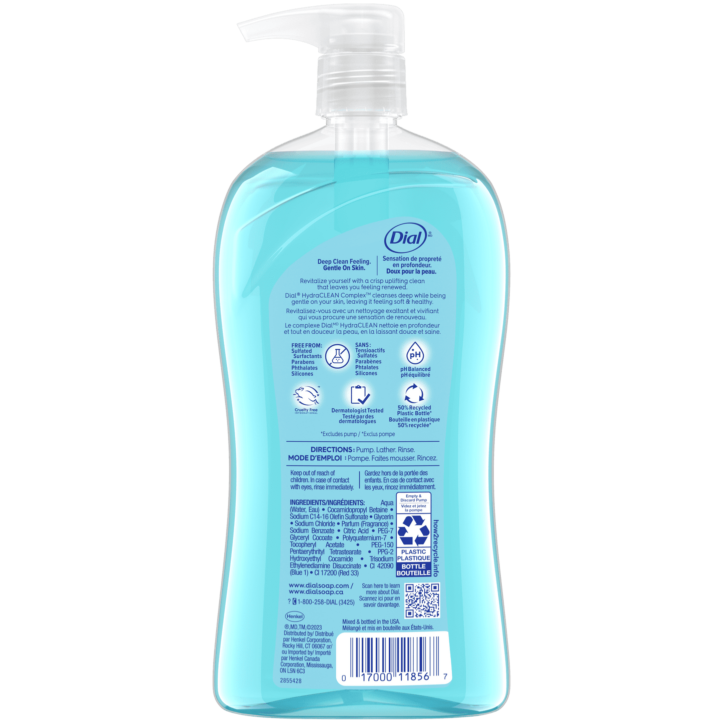 Dial Body Wash, Refresh & Renew Spring Water, 32 fl oz