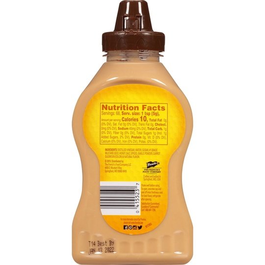 French's Honey Mustard, 12 oz Mustards