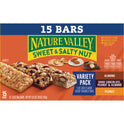 Nature Valley Granola Bars, Sweet and Salty Nut, Variety Pack, 15 Bars, 18 OZ