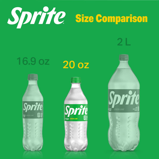 Sprite Lemon Lime Soda Pop, 20 fl oz Bottle