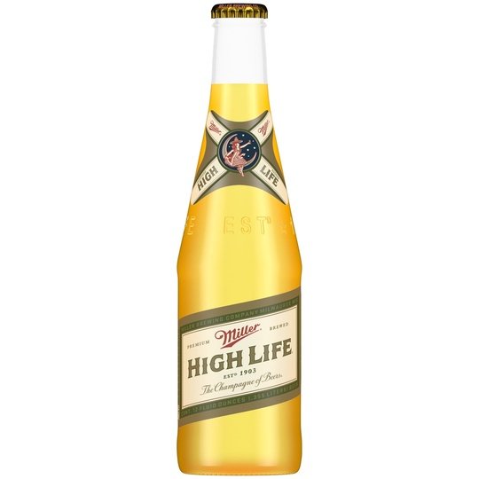 Miller High Life Lager Beer, 12 Pack, 12 fl oz Bottles, 4.6% ABV