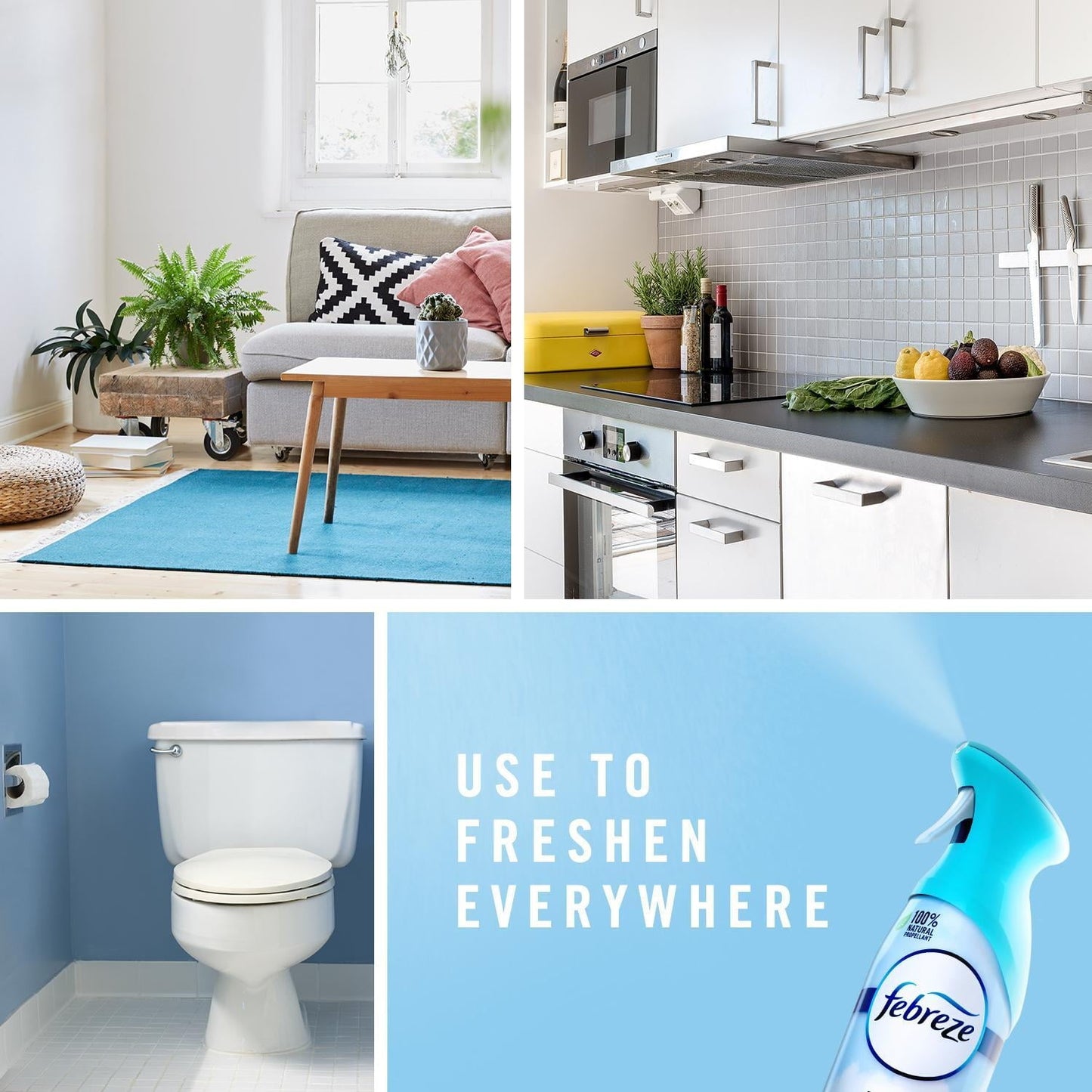 Febreze Odor-Fighting Air Freshener, with Gain Moonlight Breeze Scent, Pack of 2, 8.8 fl oz each