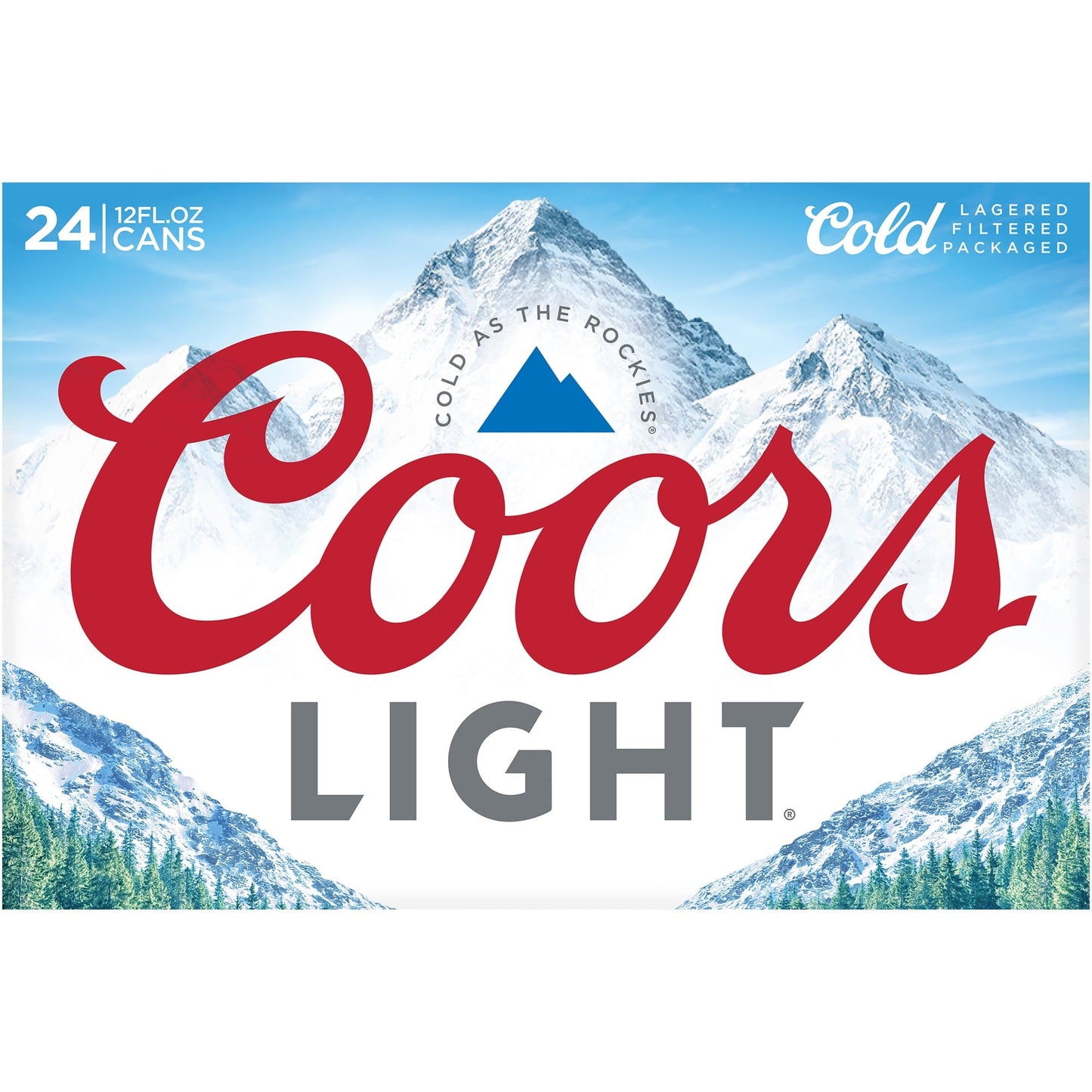 Coors Light Lager Beer, 24 Pack, 12 fl oz Cans, 4.2% ABV