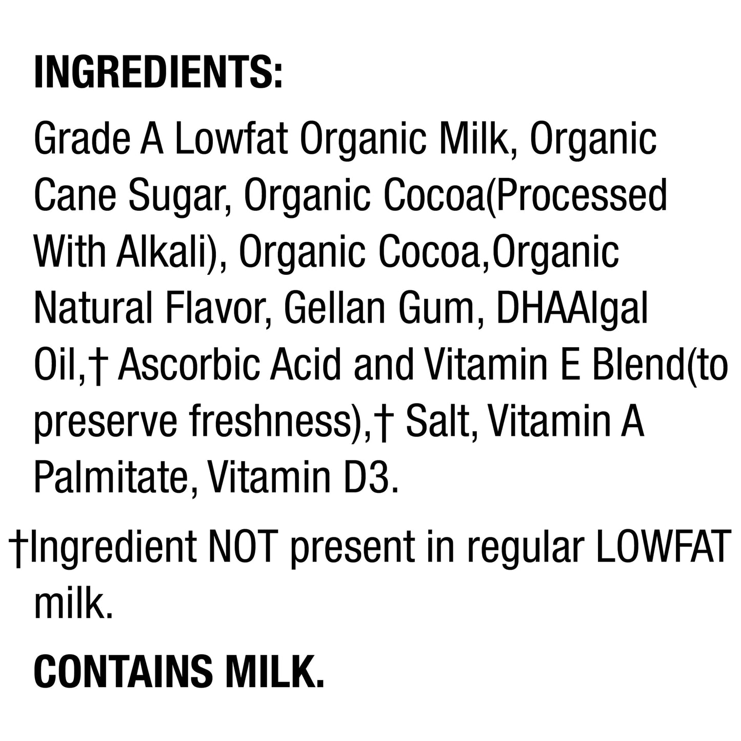 Horizon Organic 1% Lowfat UHT DHA Omega-3 Chocolate Milk, 8 Oz., 6 Count